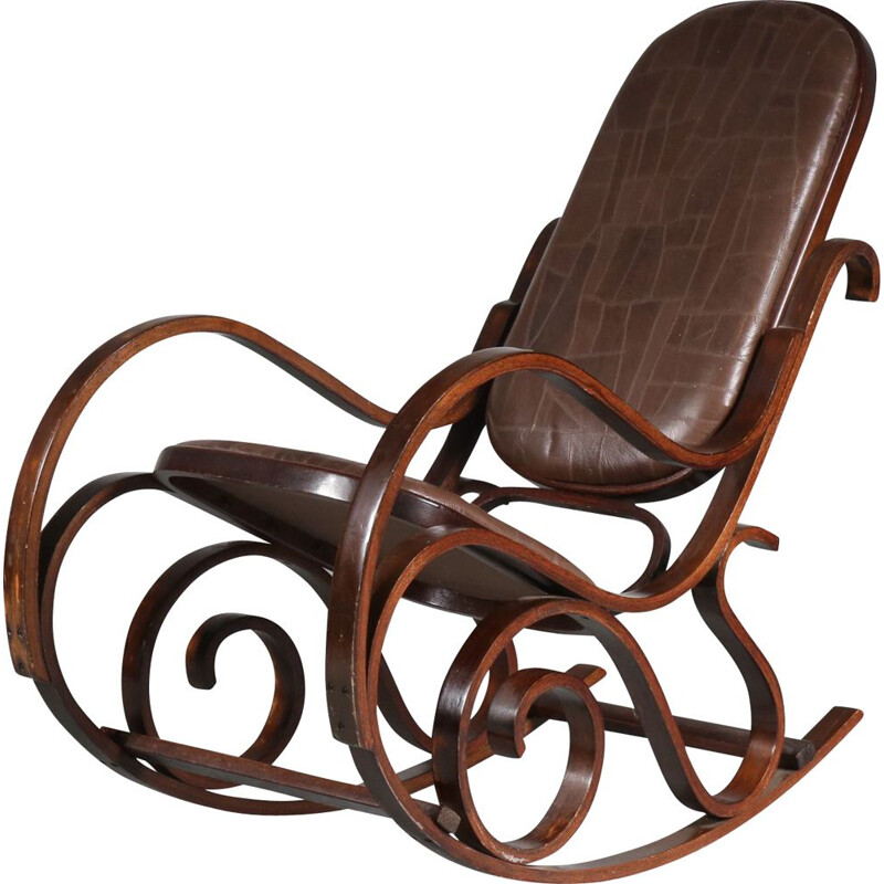 Vintage Rocking chair by Luigi Crassevig, Italy 1970s