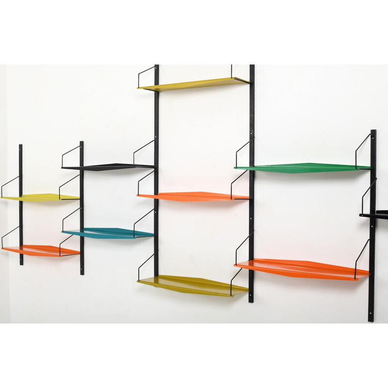 Vintage Poul Cadovius Ultra Shelf System Metal, Denmark 1960s