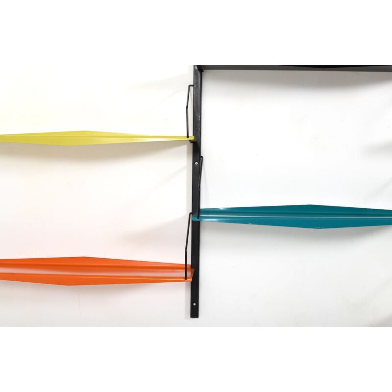 Vintage Poul Cadovius Ultra Shelf System Metal, Denmark 1960s