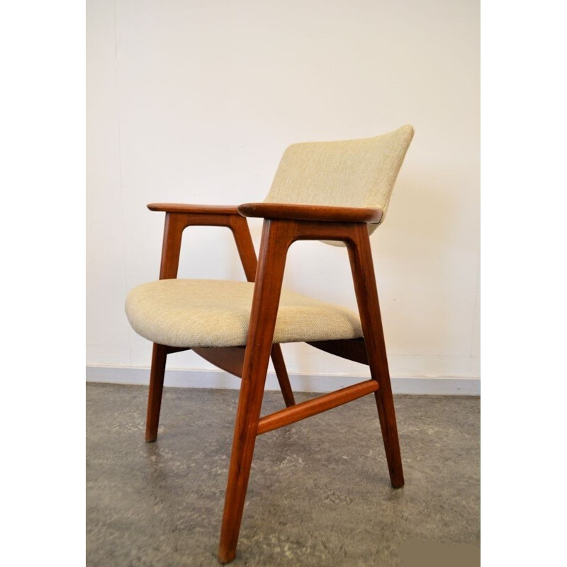 Set of 4 Hong Stolefabrik armchairs in teak, Erik KIRKEGAARD - 1960s