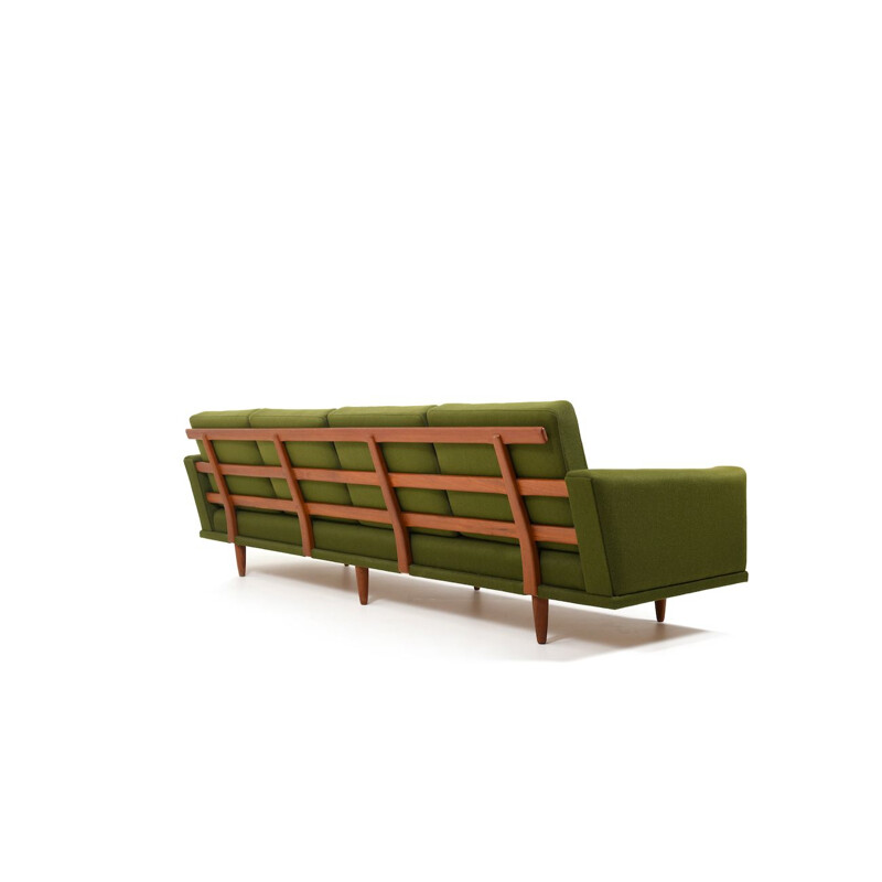 Vintage Teak 4-Seater Sofa, Danish 1950s