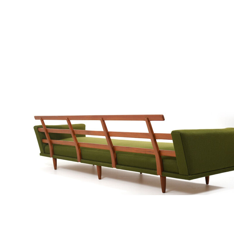 Vintage Teak 4-Seater Sofa, Danish 1950s