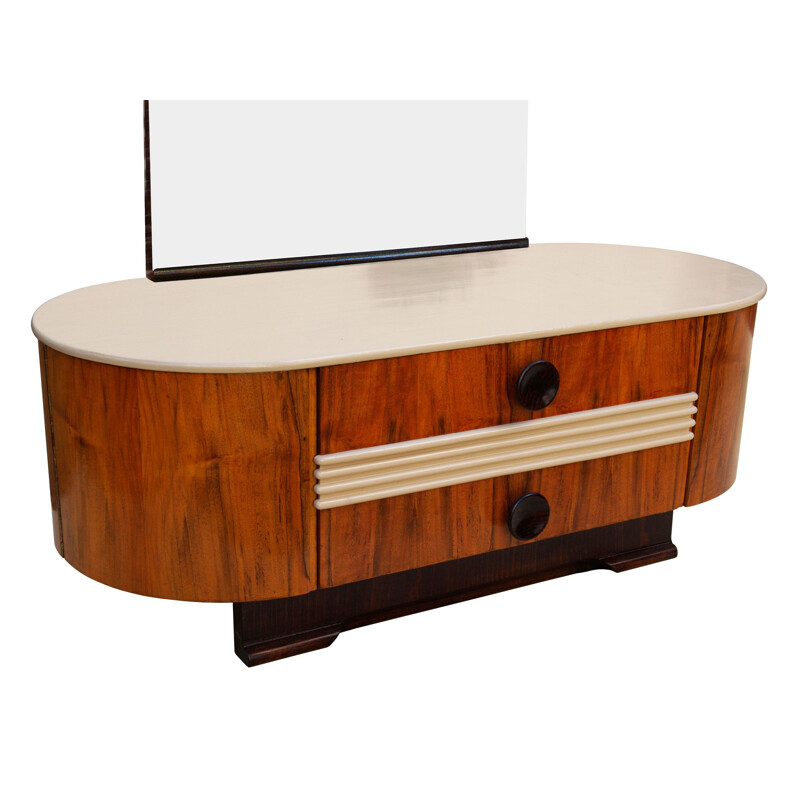 Vintage Dressing Table by Jindrich Halabala for UP Brno, Czechoslovakia 1940s