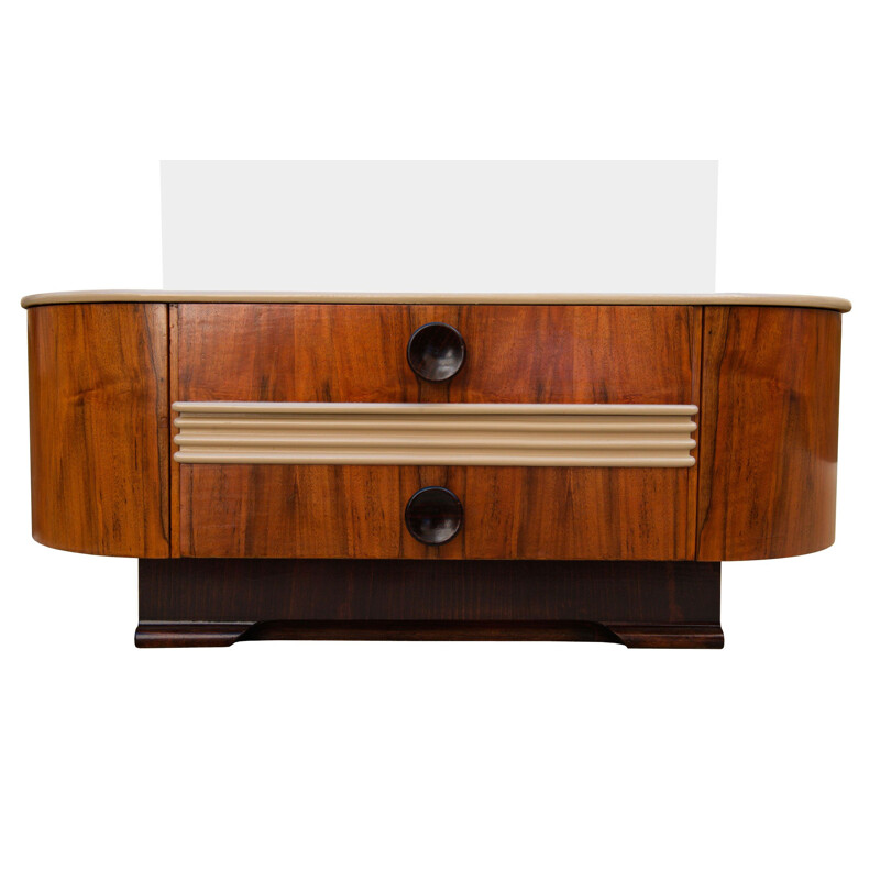Vintage Dressing Table by Jindrich Halabala for UP Brno, Czechoslovakia 1940s