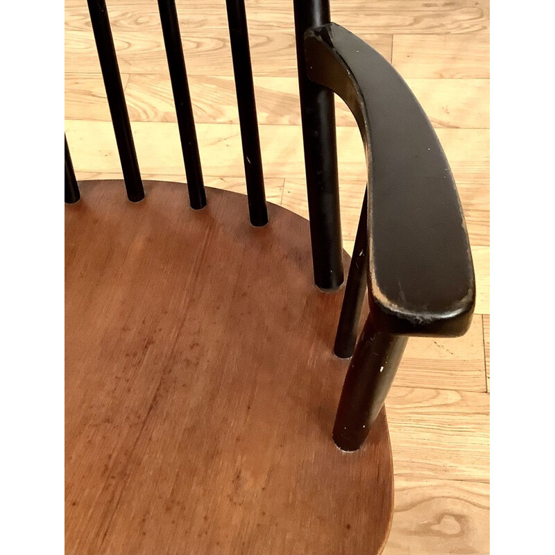 Vintage teak rocking chair, Scandinavian 1960s