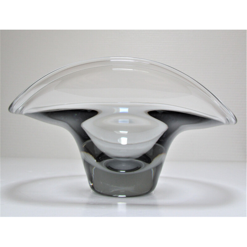 Vintage glass bowl Vicke Lindstrand for Kosta 1970s