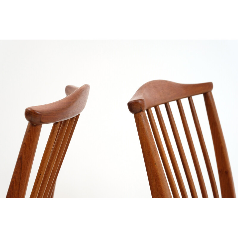 Pair of vintage teak chairs, Sweden 1960s