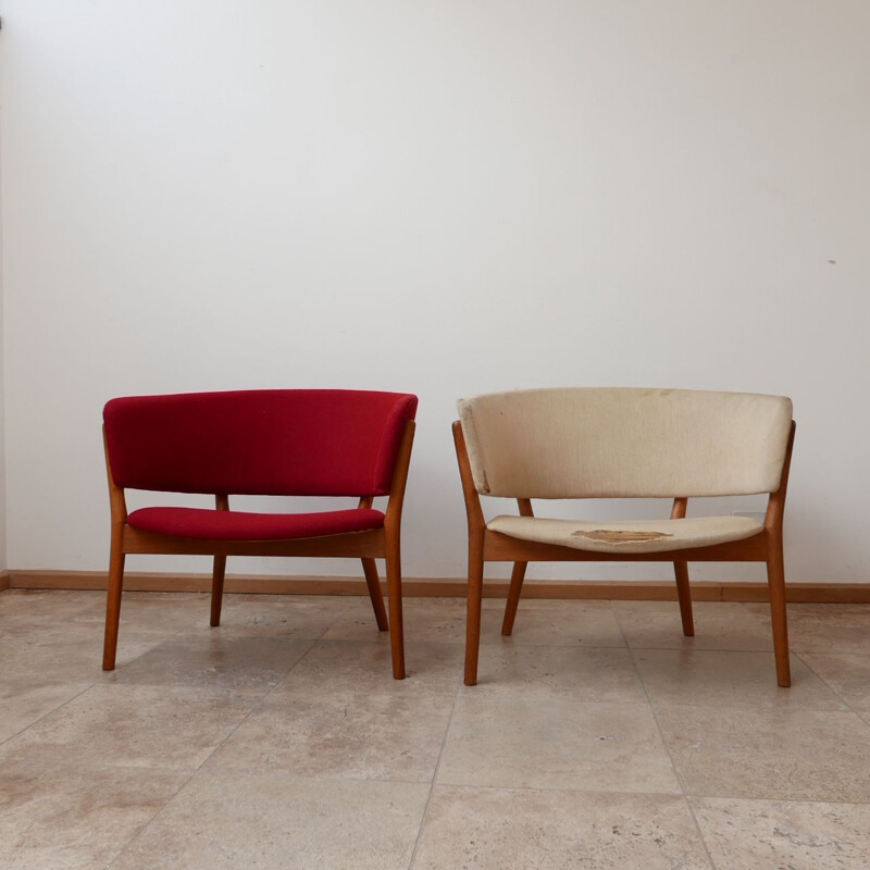 Pair of vintage ND-83 armchairs by Nanna Ditzel, Denmark 1952
