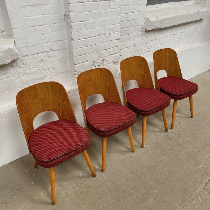 Set of 4 vintage chairs by Oswald Haerdtl 1960