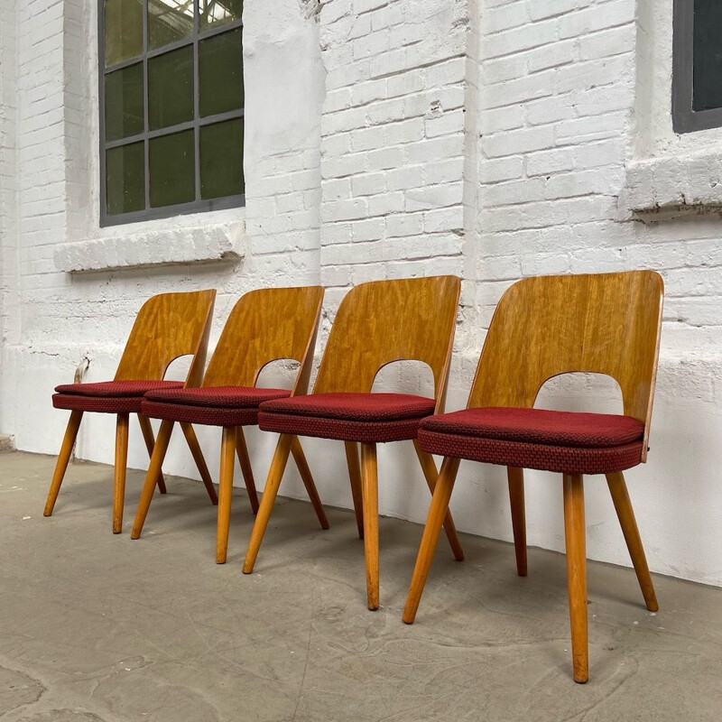 Set of 4 vintage chairs by Oswald Haerdtl 1960