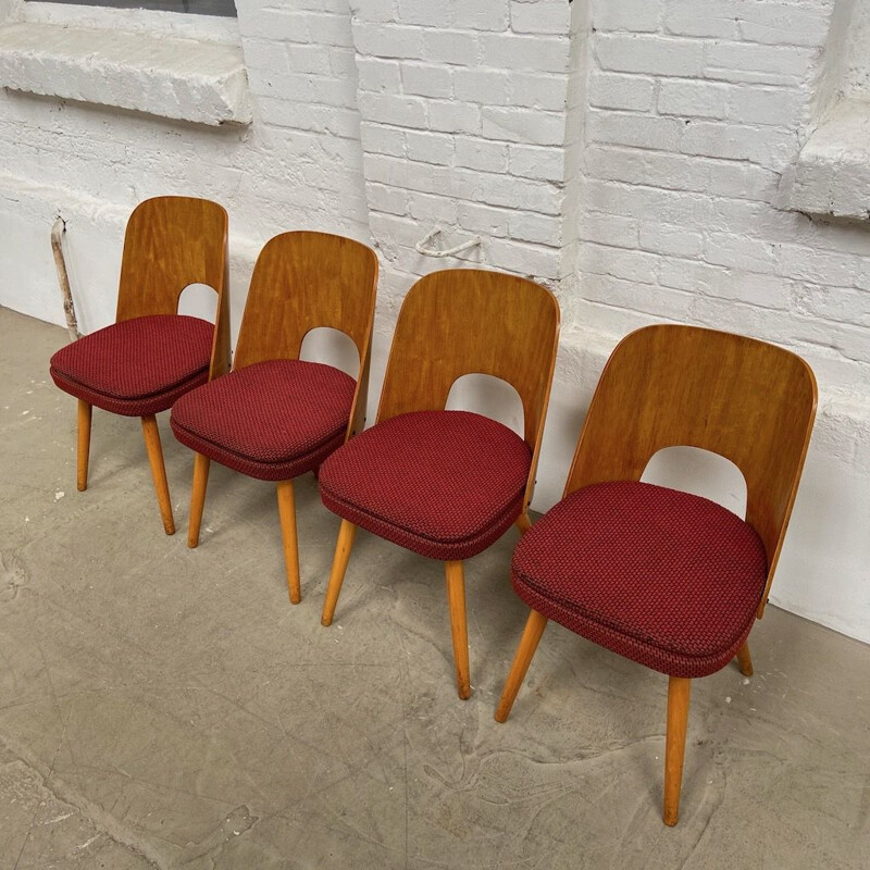 Set of 4 vintage chairs by Oswald Haerdtl 1960