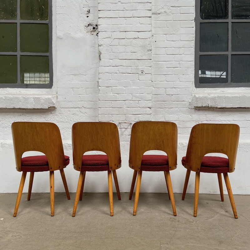 Set of 4 vintage chairs by Oswald Haerdtl 1960