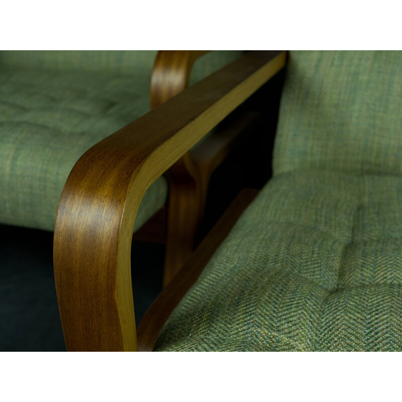 Paire de fauteuils vintage bois plié par Ludvik Volàk, Tchécoslovaquie 1960