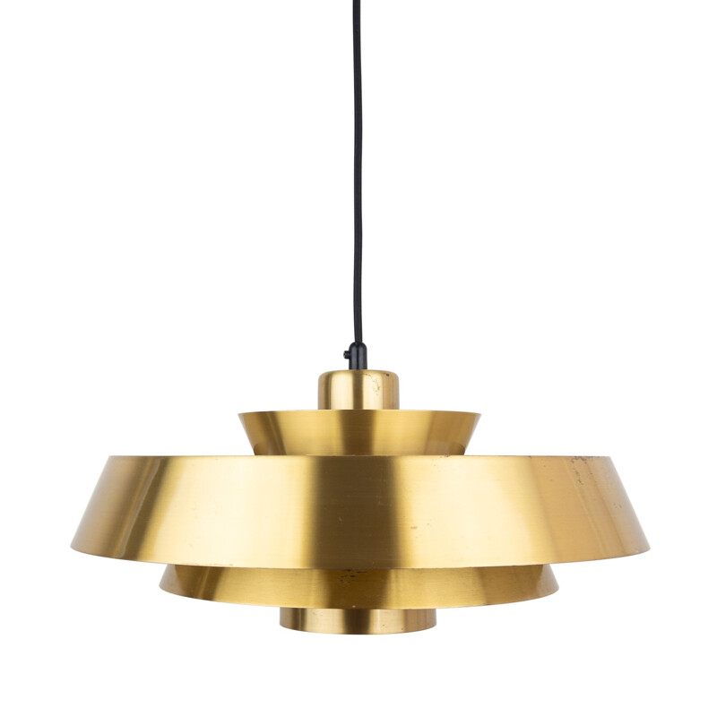 Vintage pendant lamp Nova by Jo Hammerborg Fog & Morup, Danish 1963s