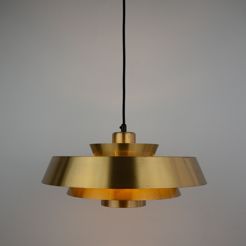 Vintage pendant lamp Nova by Jo Hammerborg Fog & Morup, Danish 1963s