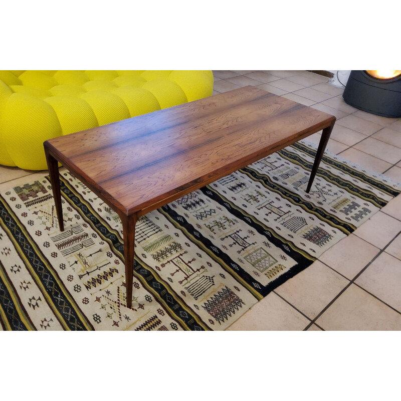 Vintage solid wood coffee table by Johannes Andersen, Denmark