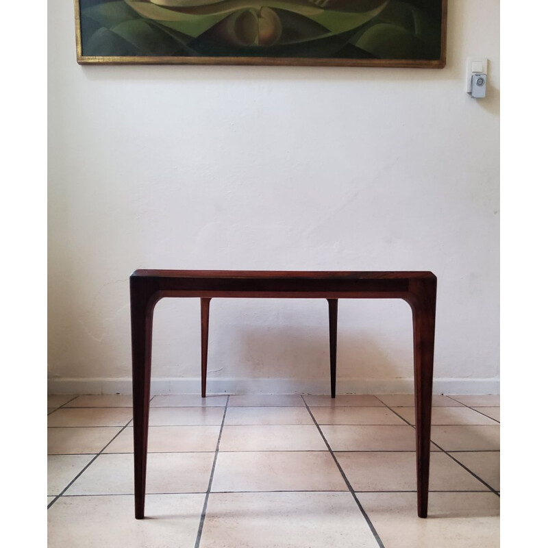 Mesa de café em madeira maciça Vintage por Johannes Andersen, Dinamarca