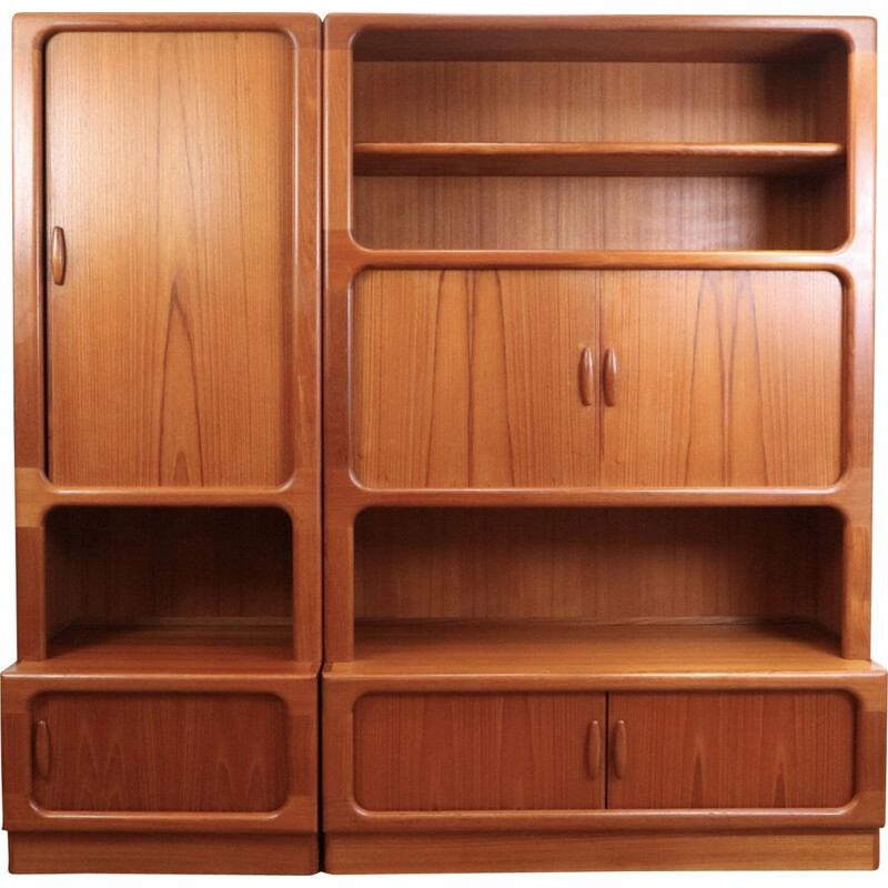 Pair of vintage Teak Dyrlund Wall Units, Danish