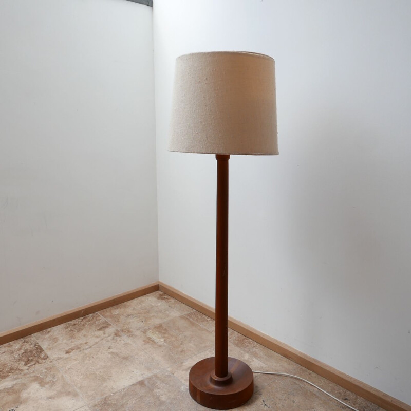 Vintage Teak Floor Lamp, Denmark 1970s