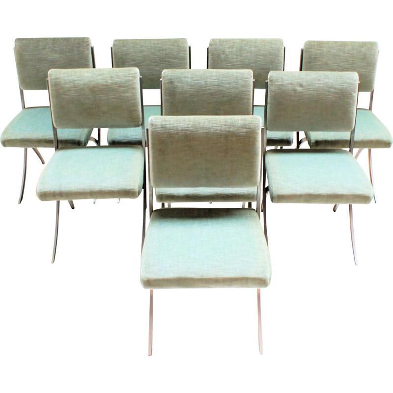 Set of 8 vintage chairs by Paul Legeard
