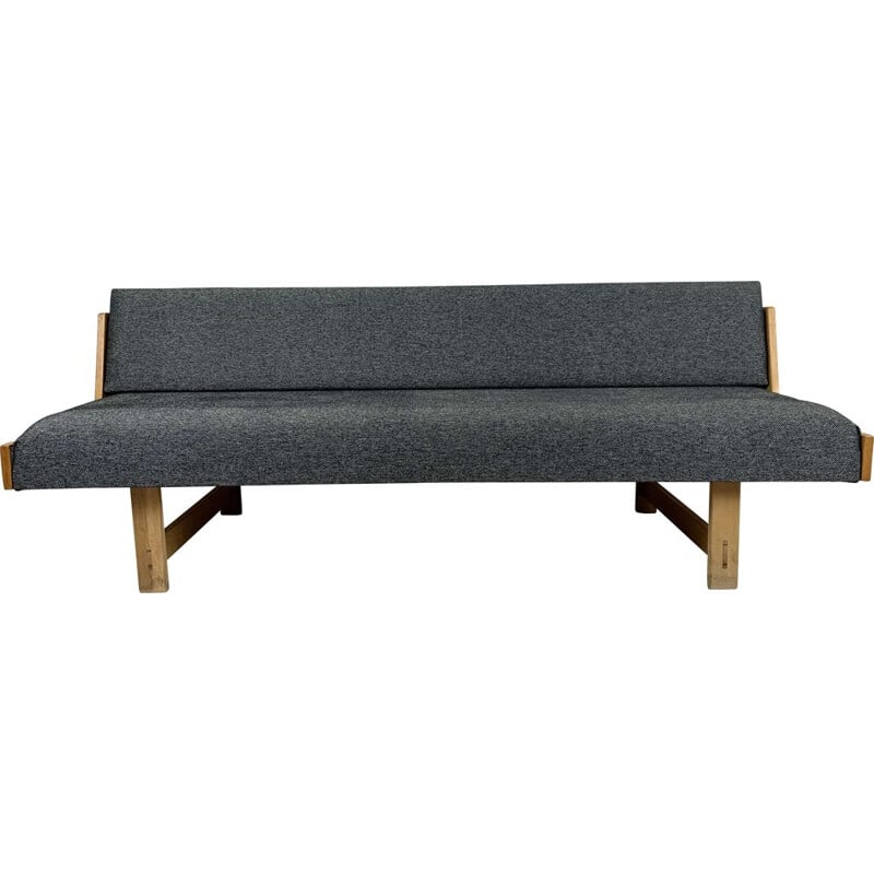 Vintage oak sofa bed model GE-258 by Hans J. Wegner for Getama, Scandinavian 1960s