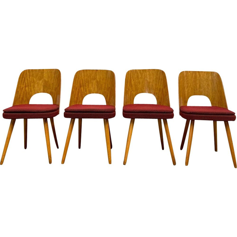 Set of 4 vintage chairs by Oswald Haerdtl 1960