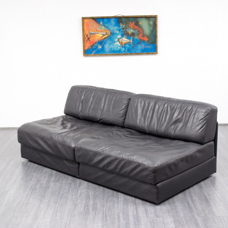 Sofa 2 seater convertible "DS76" by De Sede - 1970s