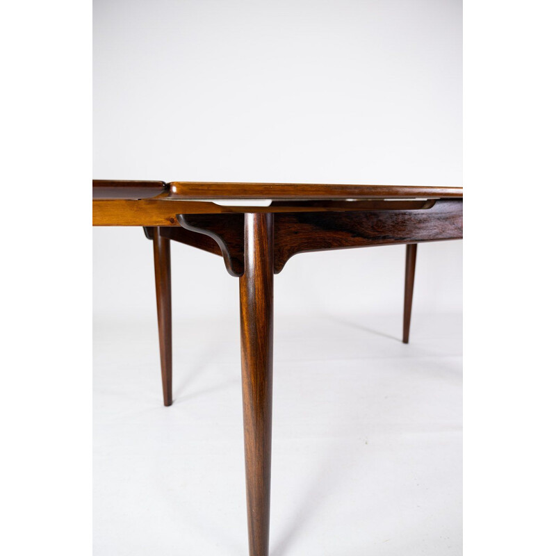 Vintage rosewood table with extensions by Arne Vodder, 1960