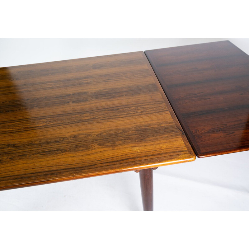 Vintage rosewood table with extensions by Arne Vodder, 1960