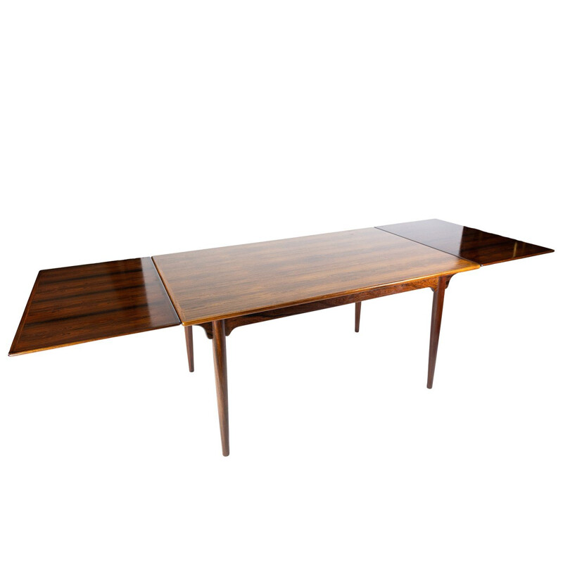 Vintage rosewood table with extensions by Arne Vodder, 1960