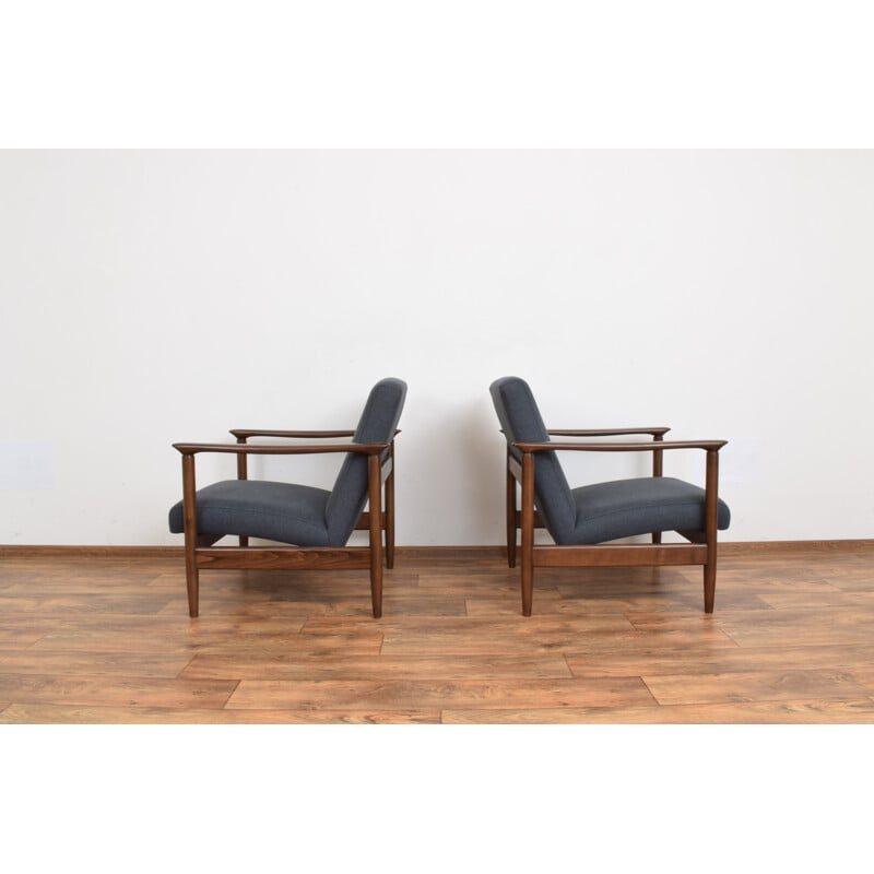 Paire de fauteuils vintage d'Edmund Homa, Pologne 1960