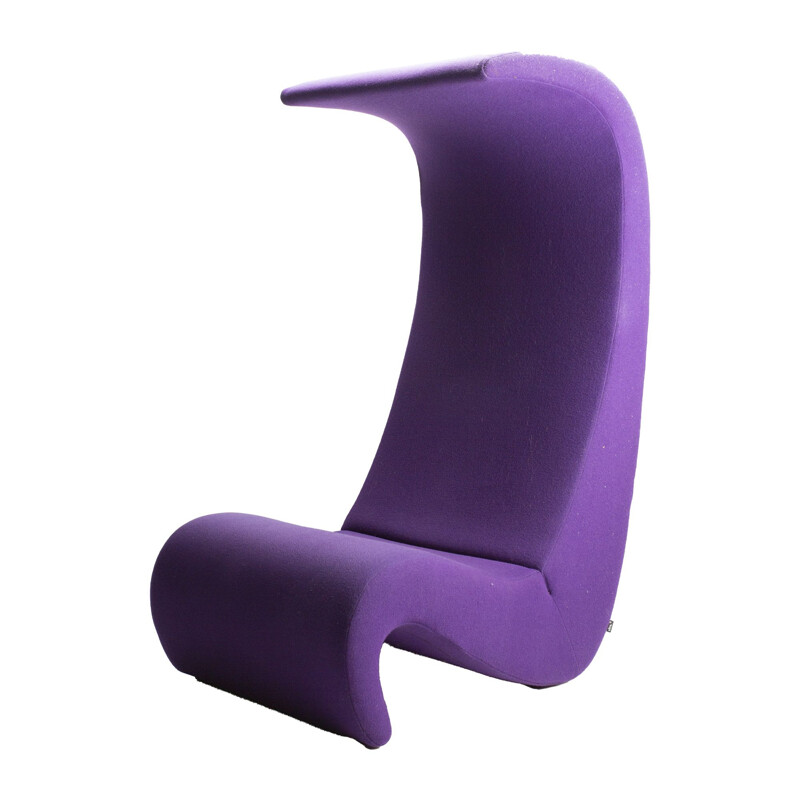 Vintage Purple Amoebe Highback by Verner Panton for Vitra