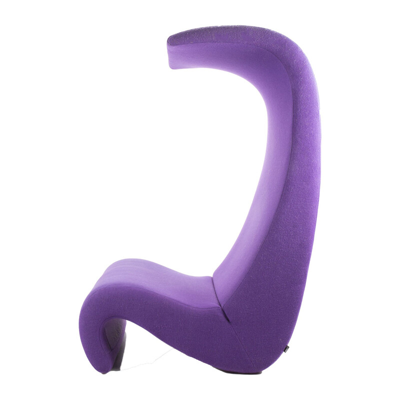 Vintage Purple Amoebe Highback by Verner Panton for Vitra