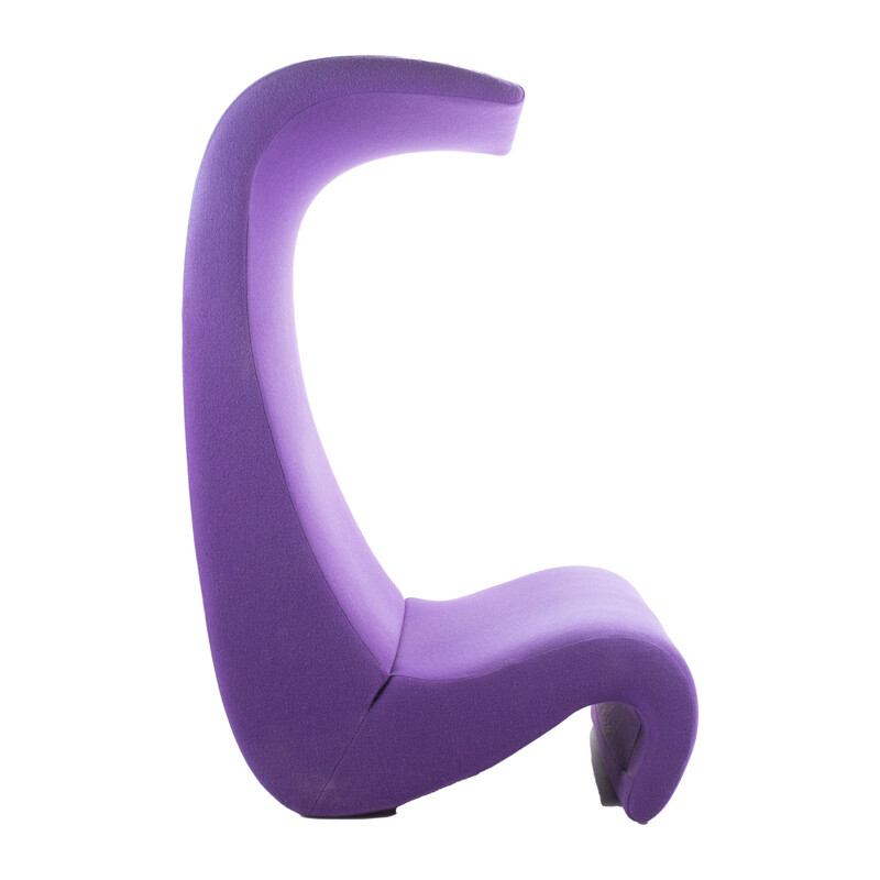 Vintage Purple Amoebe Highback by Verner Panton for Vitra