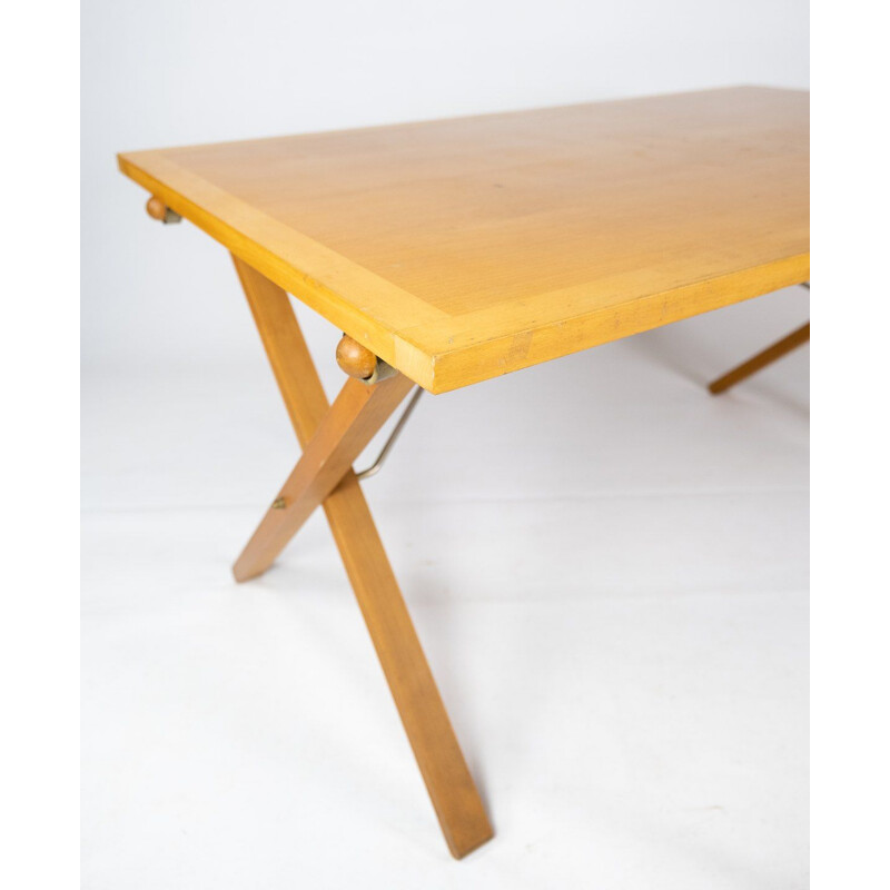 Vintage-Tisch aus hellem Holz von Poul Cadovius, 1960