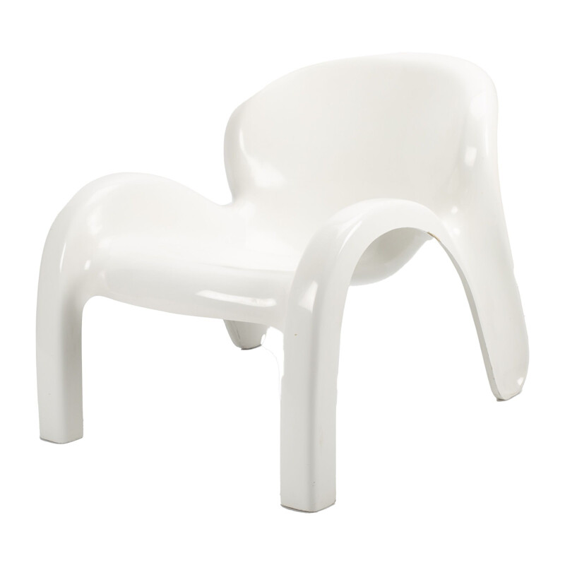 Vintage White GN2 Chair by Peter Ghyczy for Reuter's Form and Life