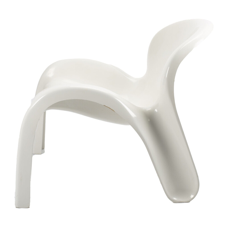 Vintage White GN2 Chair by Peter Ghyczy for Reuter's Form and Life