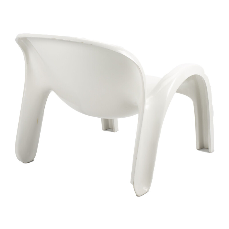 Silla blanca vintage GN2 de Peter Ghyczy para Reuter's Form and Life