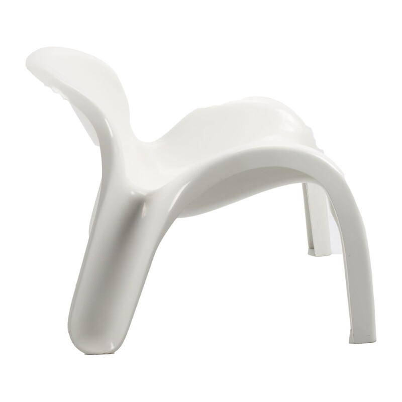 Silla blanca vintage GN2 de Peter Ghyczy para Reuter's Form and Life