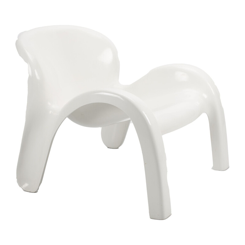 Vintage White GN2 Chair by Peter Ghyczy for Reuter's Form and Life