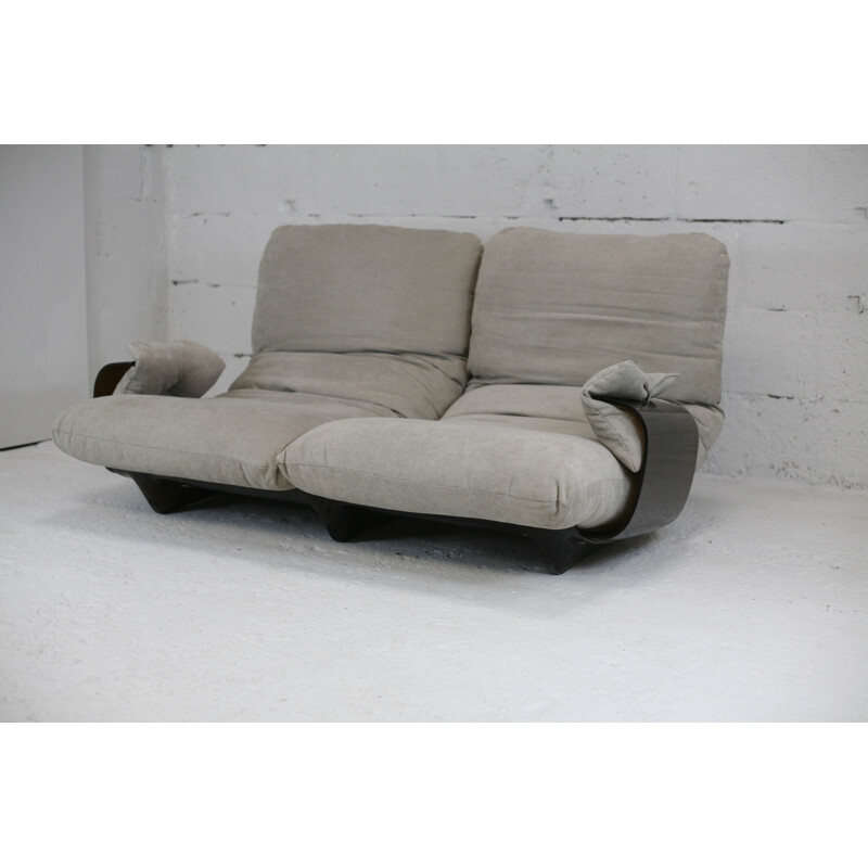 Vintage sofa model Marsala 2 zitplaatsen door Michel Ducaroy Roset editie, Frankrijk 1970