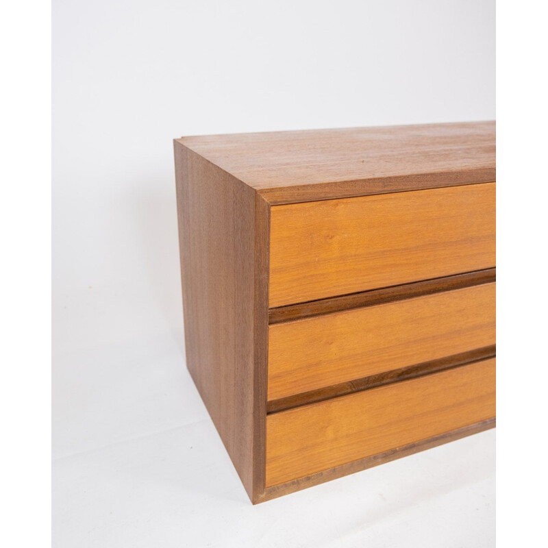 Vintage teak Wall mounted cabinet, Danish 1960s