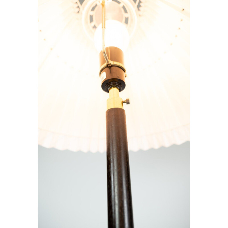 Vintage rosewood and brass Floor lamp, Danish 1960s