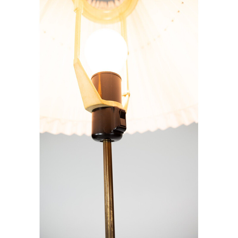 Vintage teak and brass Floor lamp, Danish 1960s