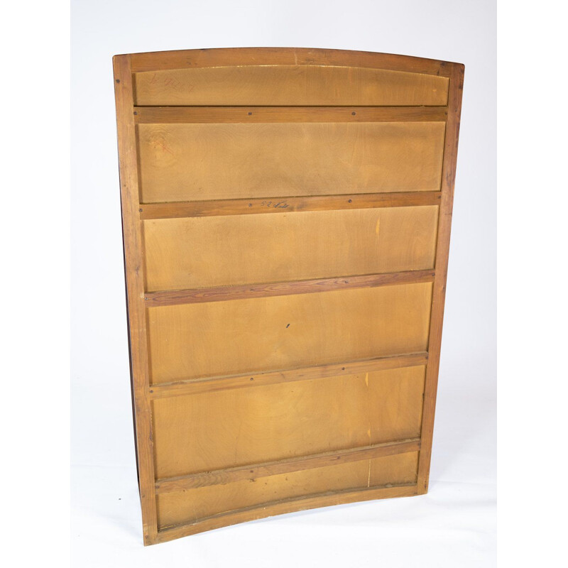 Vintage Bookcase with walnut cabinet beneath, Danish 1950s