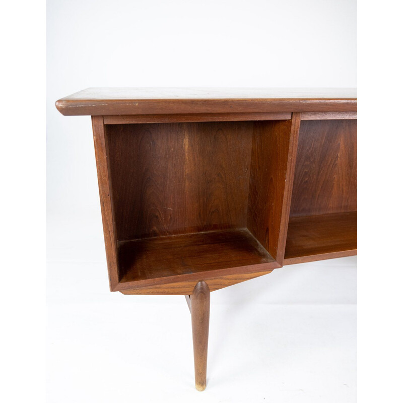 Vintage teakhouten bureau, Deens 1960