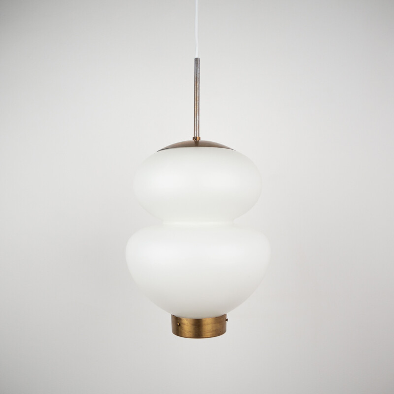 Vintage pendant lamp Peanut by Bent Karlby & Lyfa, Danish 1946s