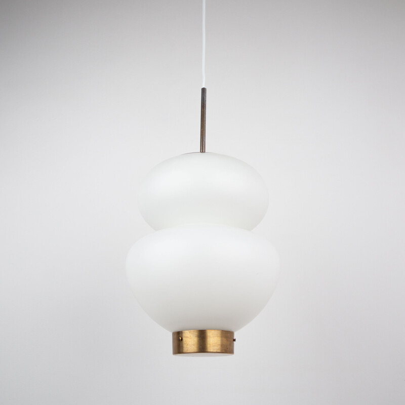 Vintage pendant lamp Peanut by Bent Karlby & Lyfa, Danish 1946s