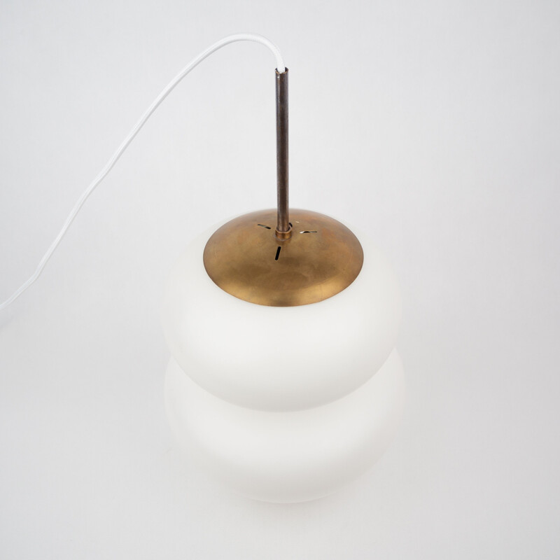 Vintage pendant lamp Peanut by Bent Karlby & Lyfa, Danish 1946s