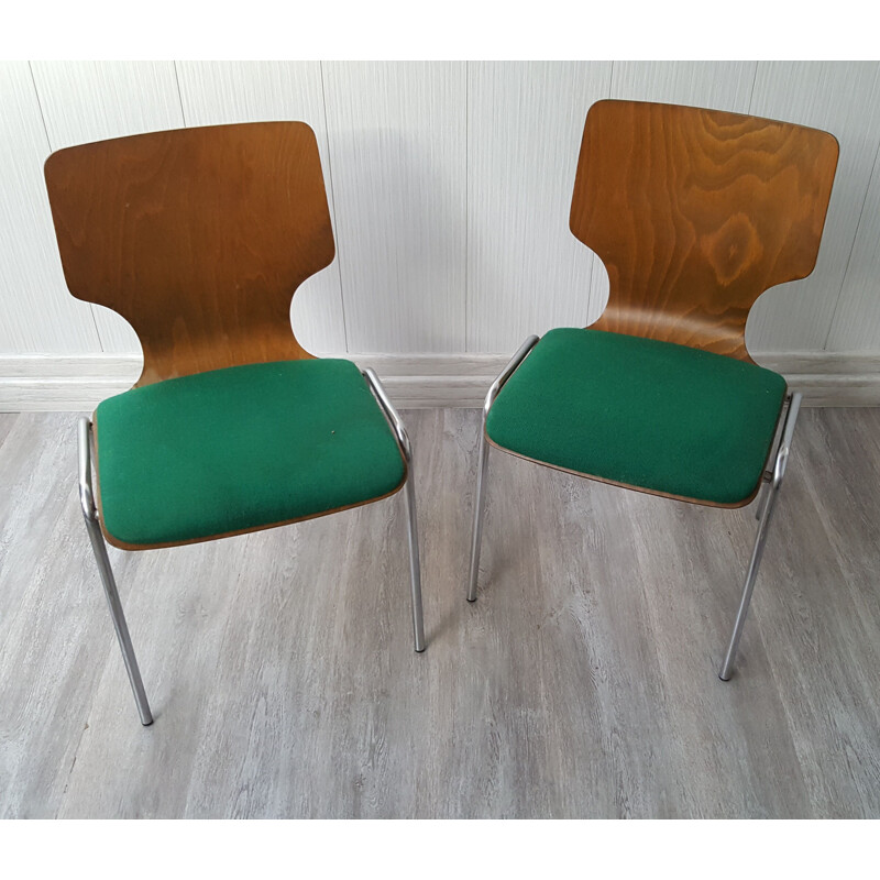 Pair of vintage chairs from Duba, Scandinavian 1970s